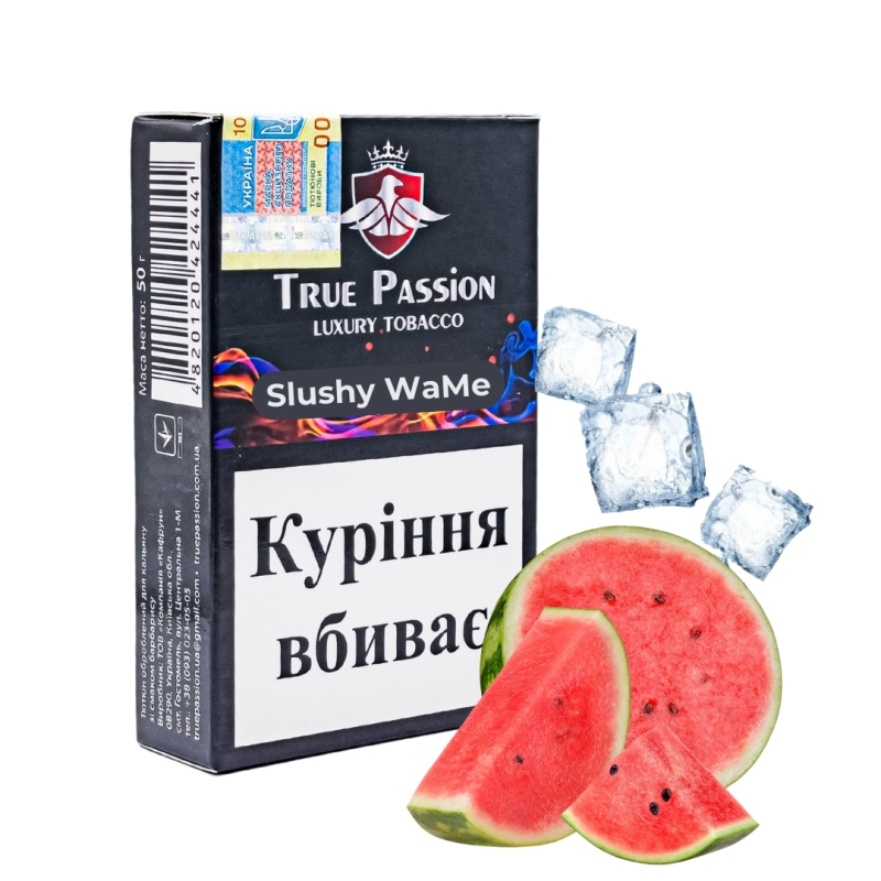 Тютюн для кальяну True Passion Slushy WaMe (Кавун Лід) 50г