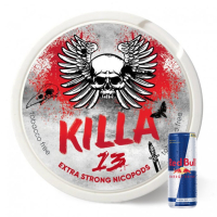 Безтютюнові нікотиновмістні паучі Killa 13 (Енергетичний напій)