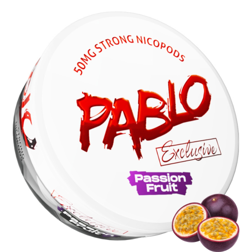 Безтютюнові нікотиновмістні паучі Pablo Exclusive Passion Fruit 12г, нікотину 30мг/порція