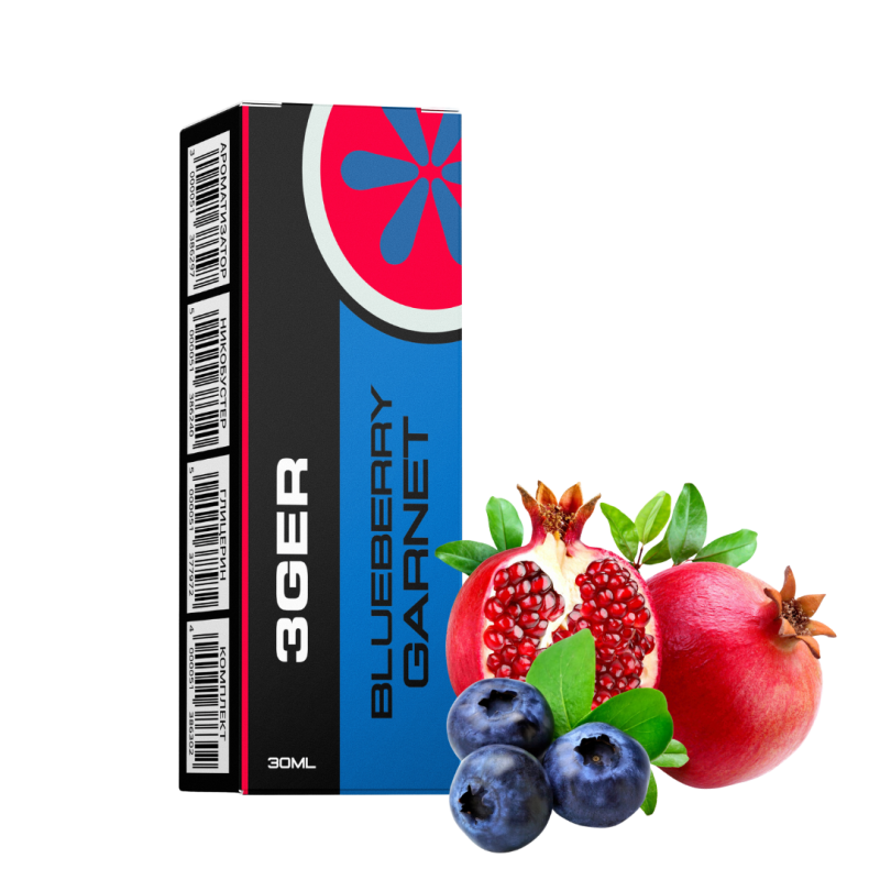 Набір 3GER Blueberry Garnet (Чорниця Гранат) 30мл 50мг