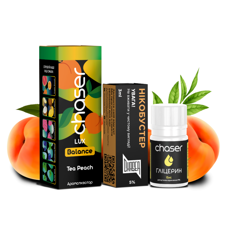Набір Chaser LUX Tea Peach (Персиковий чай) 30мл 50мг