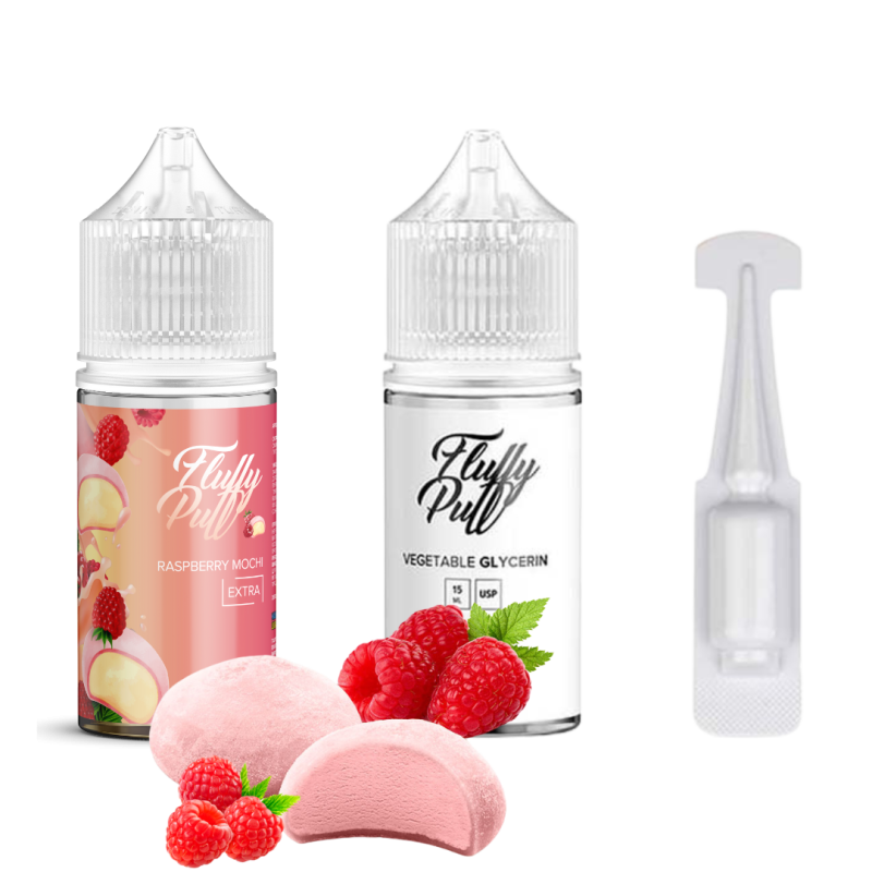 Набір Fluffy Puff 30мл 5% Raspberry Mochi