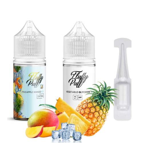 Набір Fluffy Puff 30мл 5% Pineapple Mango Ice