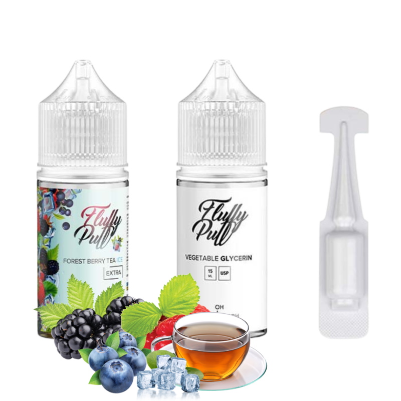 Набір Fluffy Puff 30мл 5% Forest Berry Tea Ice