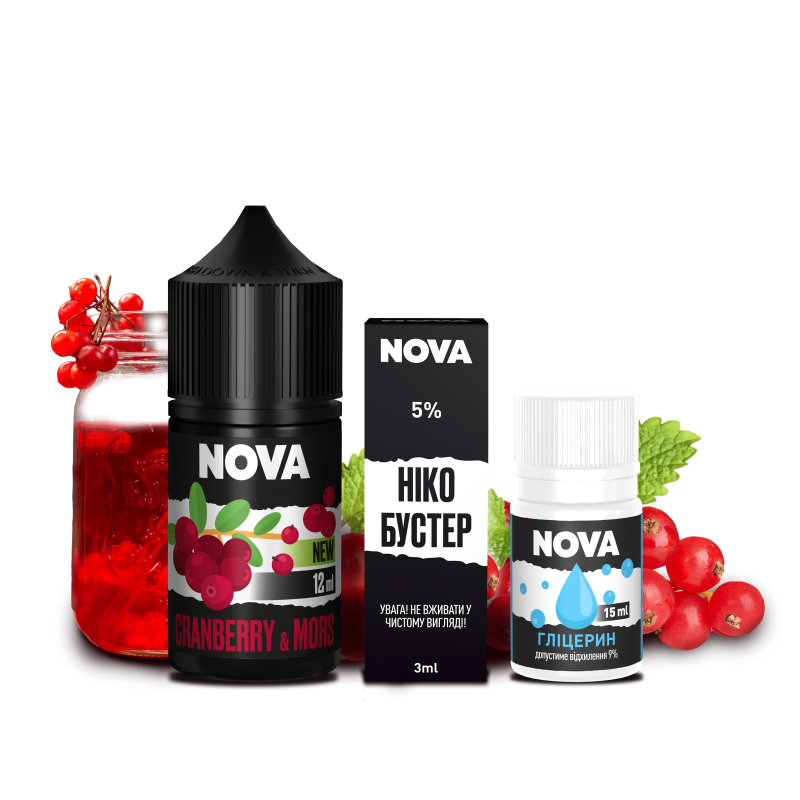 Набір Nova Cranberry Mors (Журавлиновий морс) 30мл 50мг