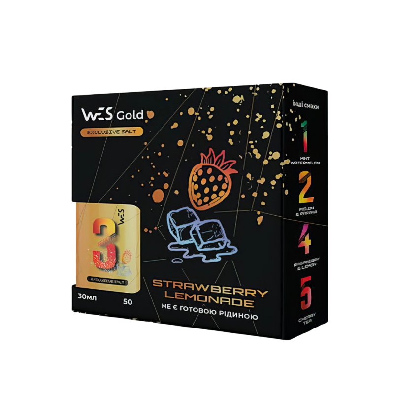 Набір WES Gold 30мл 5% Strawberry Lemonade