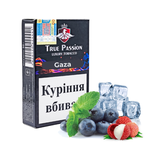 Тютюн для кальяну True Passion Gaza (Чорниця Лічі Лід) 50г