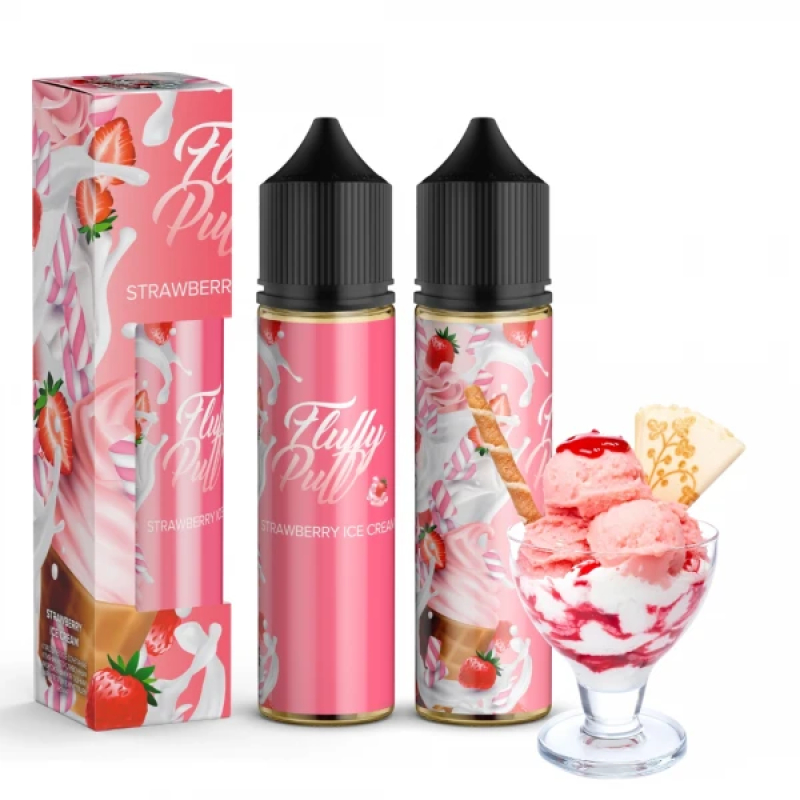 Набір Fluffy Puff Organic Strawberry Ice Cream