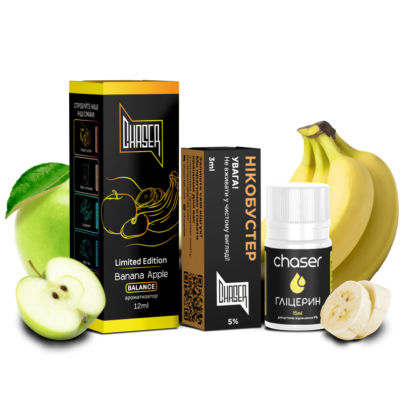 Набір Chaser Black Banana Apple 30мл 50мг