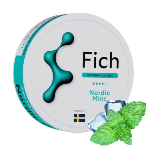 Безтютюнові нікотиновмістні паучі Fich  Nordic Mint 