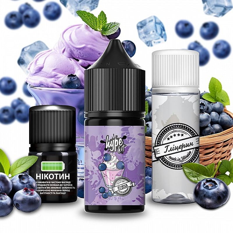 Набір Hype kit Blueberry ice Cream 30мл 50мг