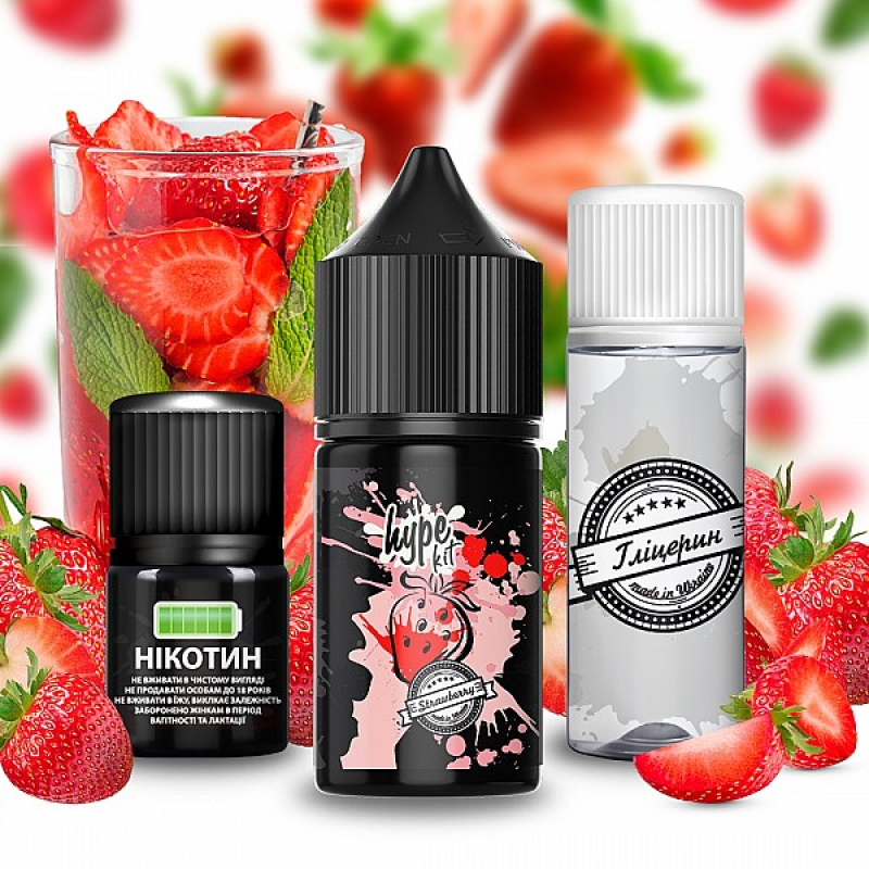 Набір Hype kit Strawberry 30мл 50мг