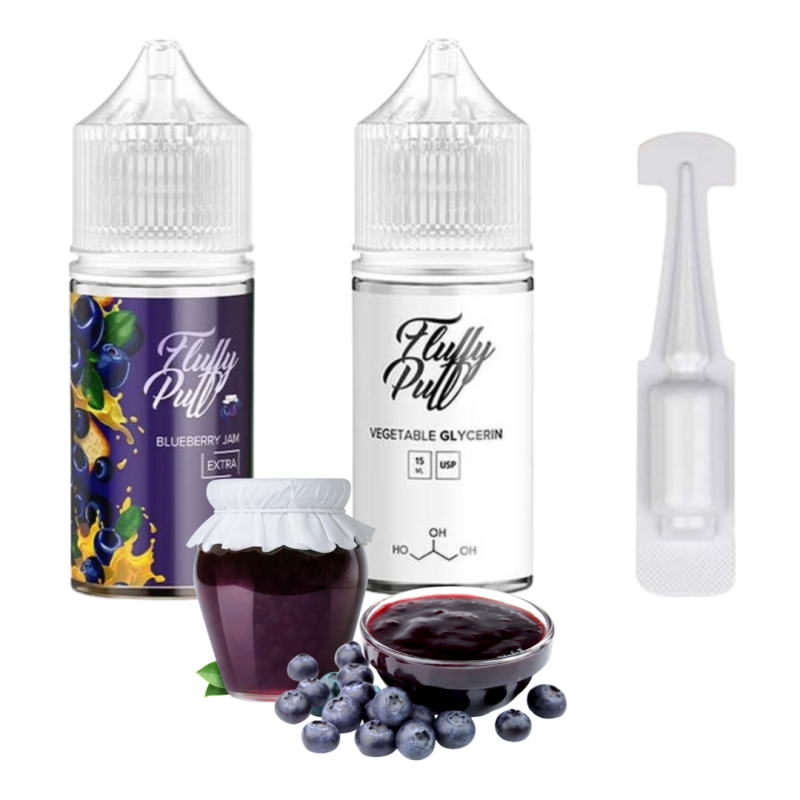 Набір Fluffy Puff Blueberry Jam 30мл 50мг