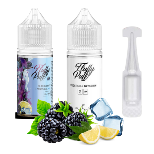 Набір Fluffy Puff  Blackberry Lemonade Ice 30 мл 50мг