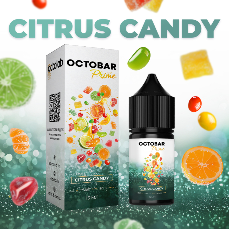 Набір Octobar Prime Citrus Candy 30мл 50мг 