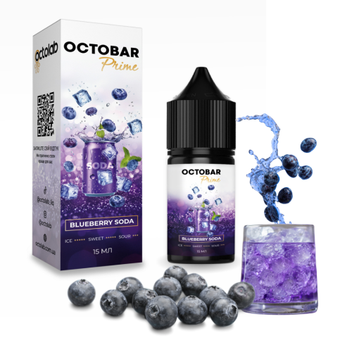 Набір Octobar Prime Blueberry Soda (Чорнична содова Лід) 30мл 50мг