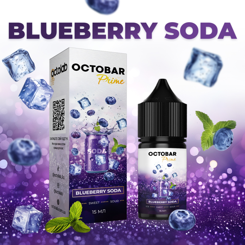 Набір Octobar Prime  Blueberry Soda 30мл 50мг