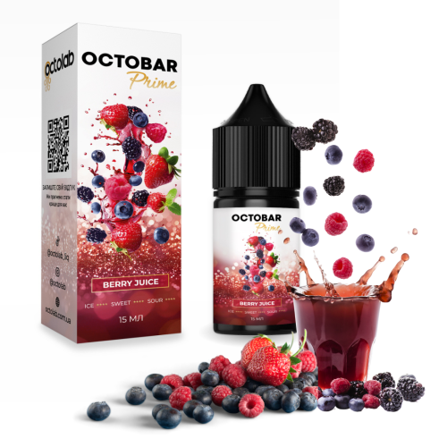 Набір Octobar Prime Berry Juice (Ягідний сік) 30мл 50мг