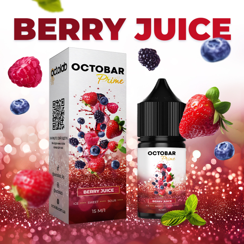 Набір Octobar Prime Berry Juice 30мл 50мг