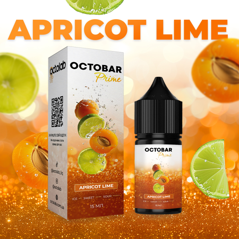 Набір Octobar Prime Apricot Lime 30мл 50мг