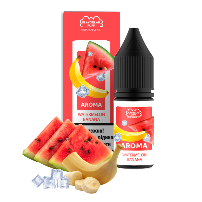 Набір Flavorlab Disposable Watermelon Banana (Кавун Банан лід) 10мл 50мг