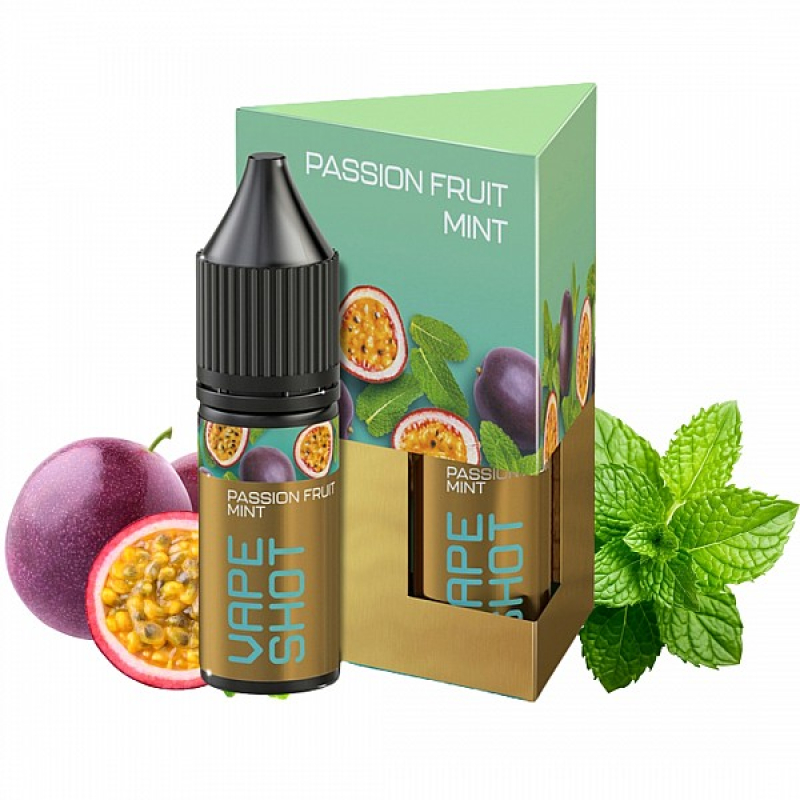 Набір Vape Shot Passion Fruit Mint (Маракуйя м`ята) 15 мл 50мг