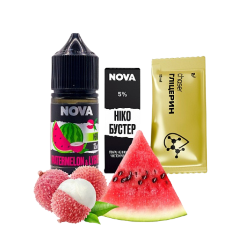 Набір Nova Watermelon Lychee (Кавун, лічі) 30мл 50мг