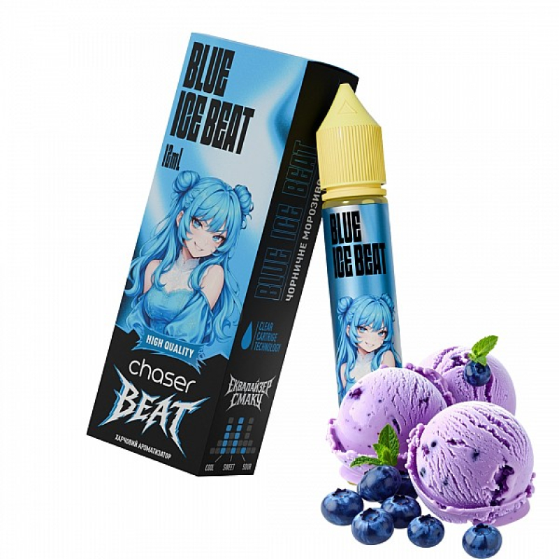 Набір Chaser Beat Blue Ice Beat (Чорниця, морозиво)