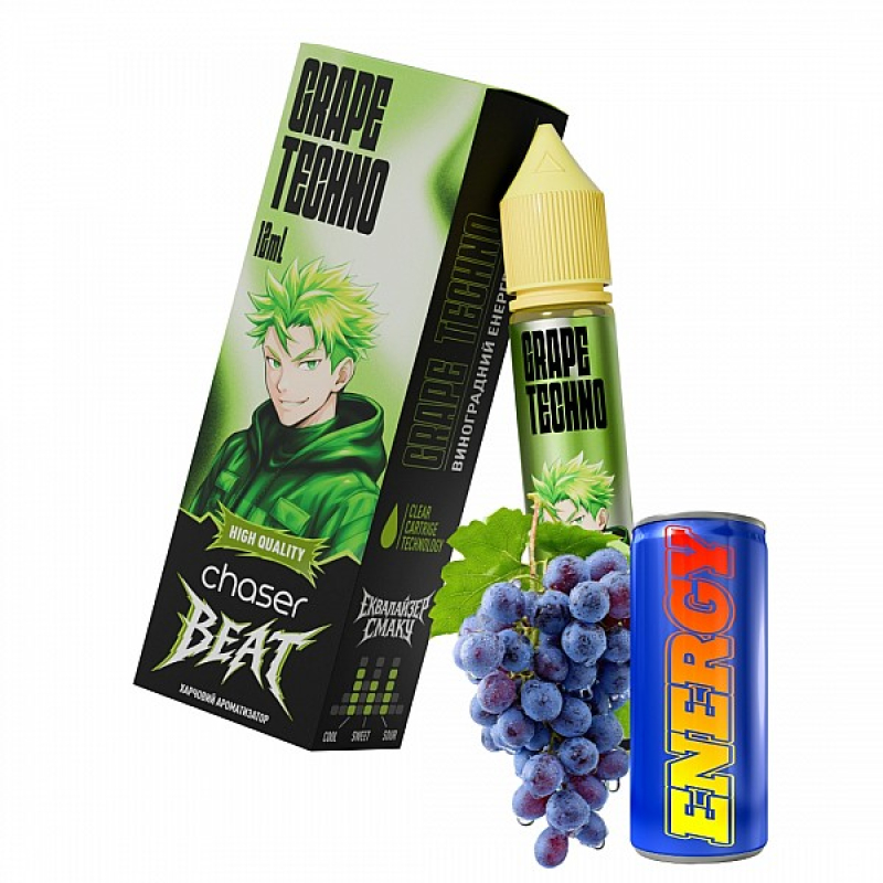 Набір Chaser Beat Grape Techno (Виноградний енергетик)