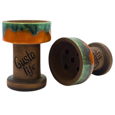 Чаша Gusto Bowls Rook Glaze Orange/Green